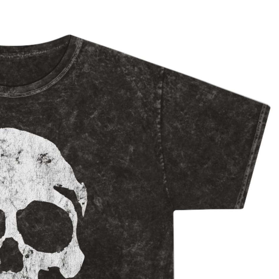 Mineral Wash Old School Halloween Skull Tee