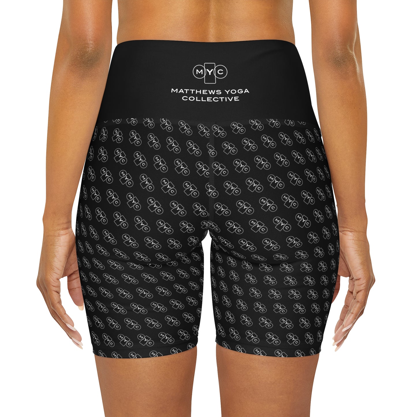 MYC Pattern High Waisted Yoga Shorts