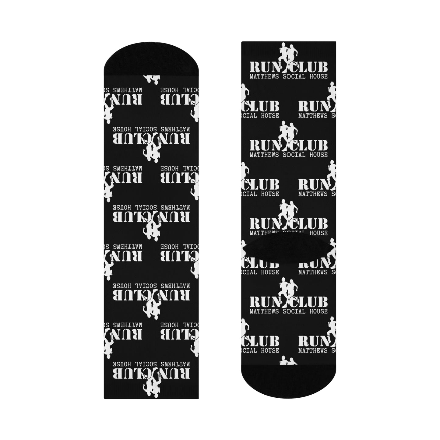 MSH Run Club Logo - Cushioned 3/4 Crew Socks