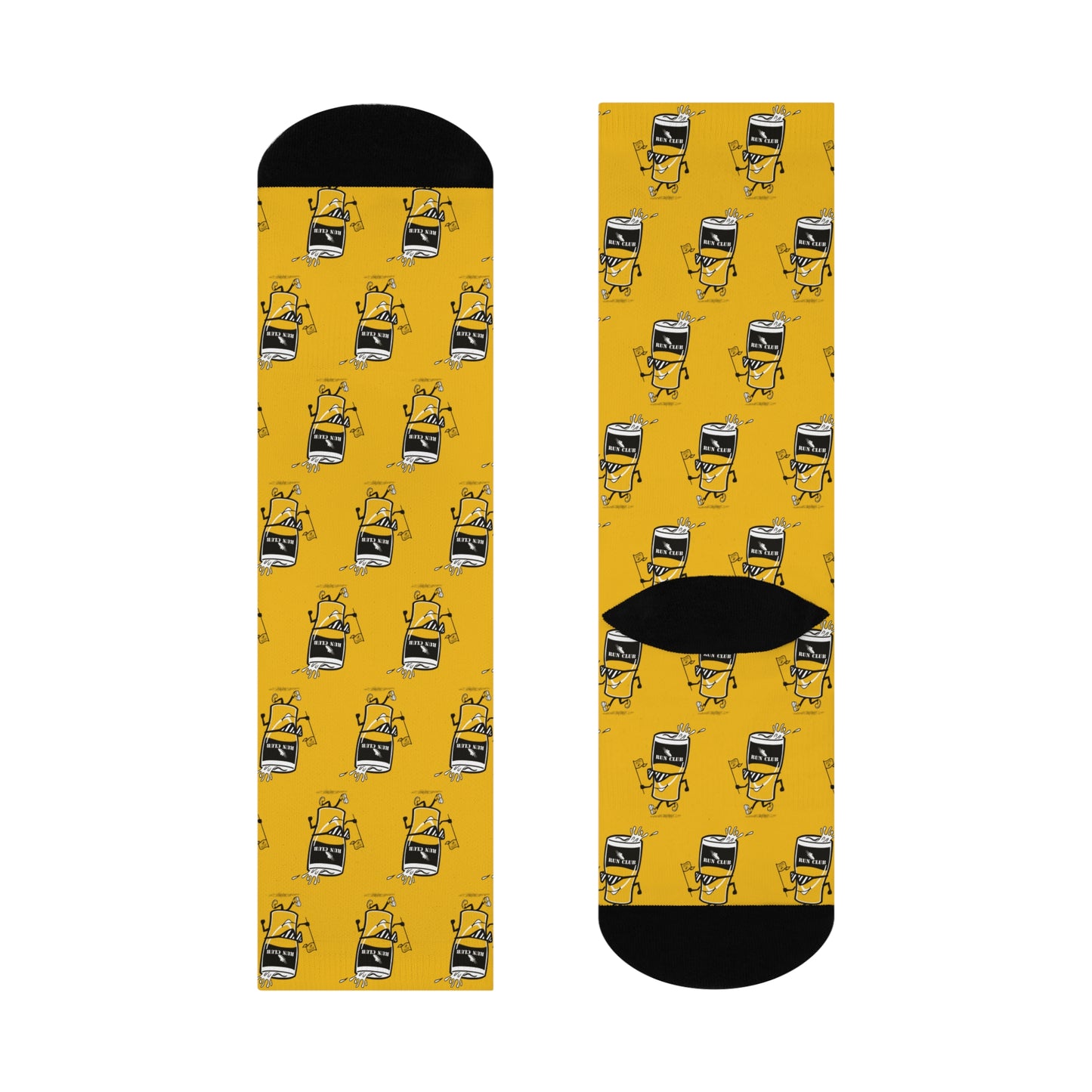 MSH Run Club Pint Pattern - Cushioned 3/4 Crew Socks