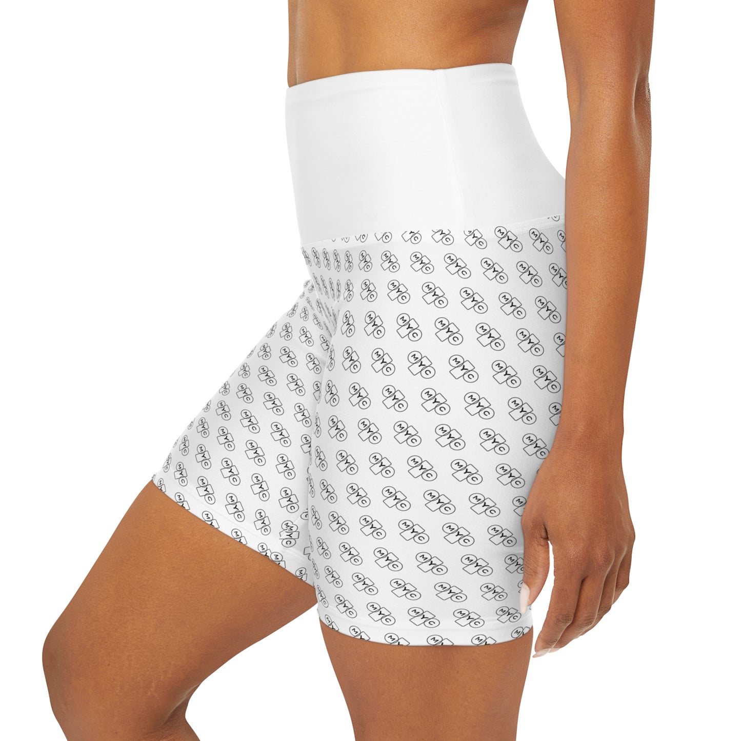 MYC Pattern High Waisted Yoga Shorts