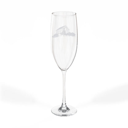 The Glass Chapel Engraved Champagne Flute