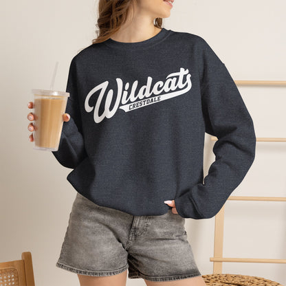 Crestdale Wildcats Vintage Script Crewneck Sweatshirt