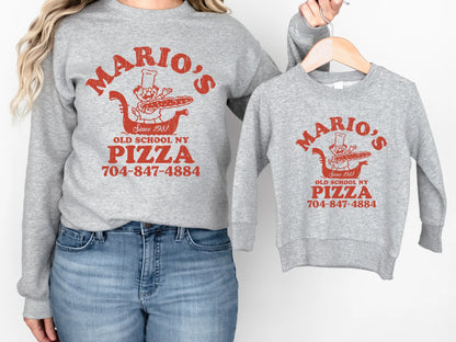 Mario's Italian Restaurant - Old School - Crewneck Sweatshirt