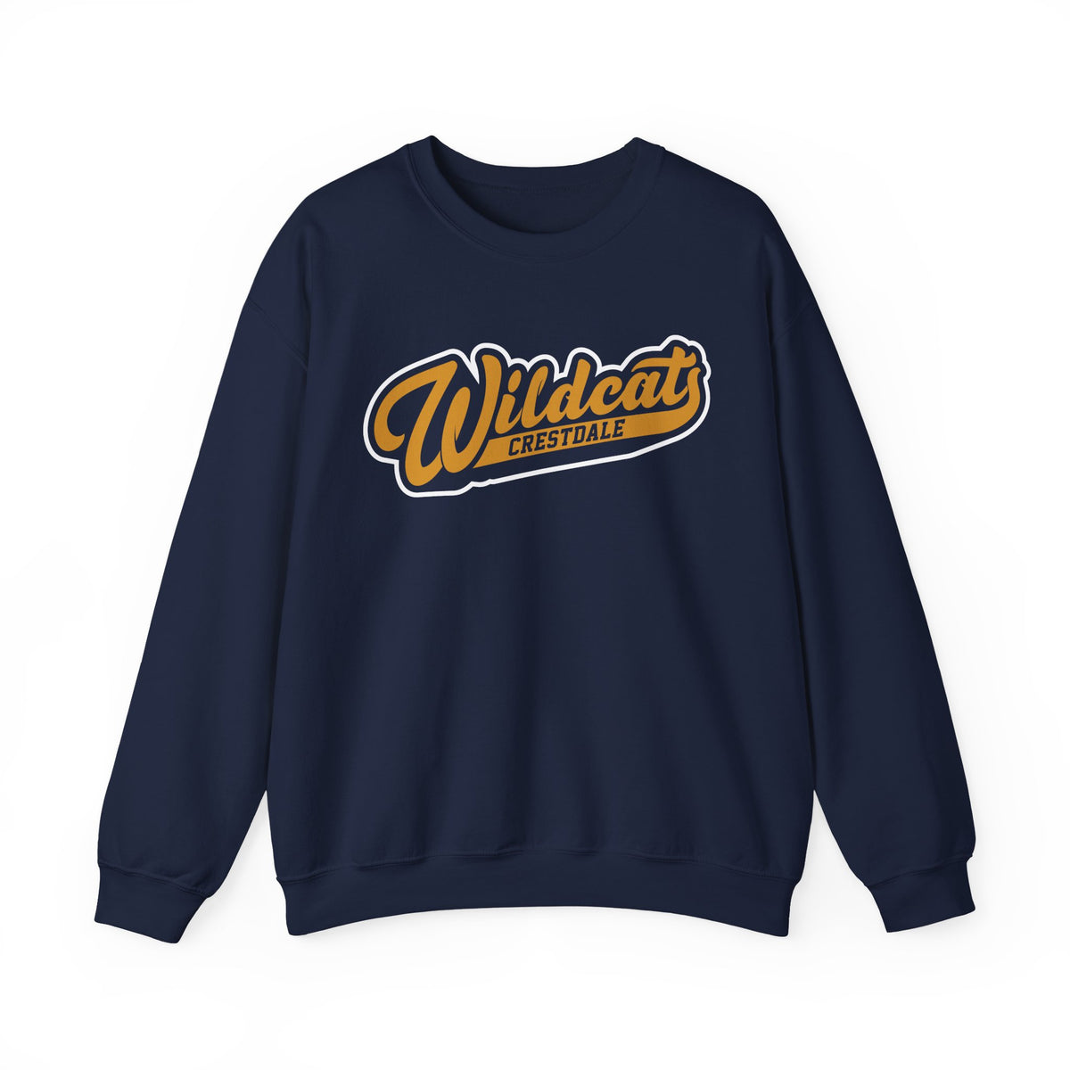 Crestdale Wildcats Vintage Script Crewneck Sweatshirt