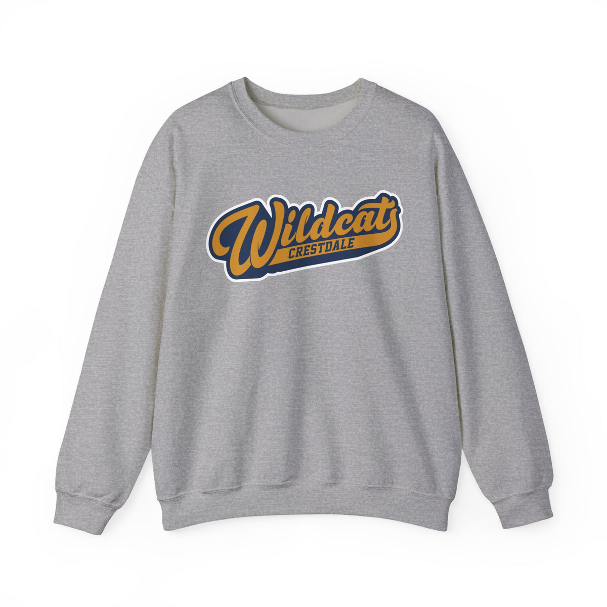 Crestdale Wildcats Vintage Script Crewneck Sweatshirt