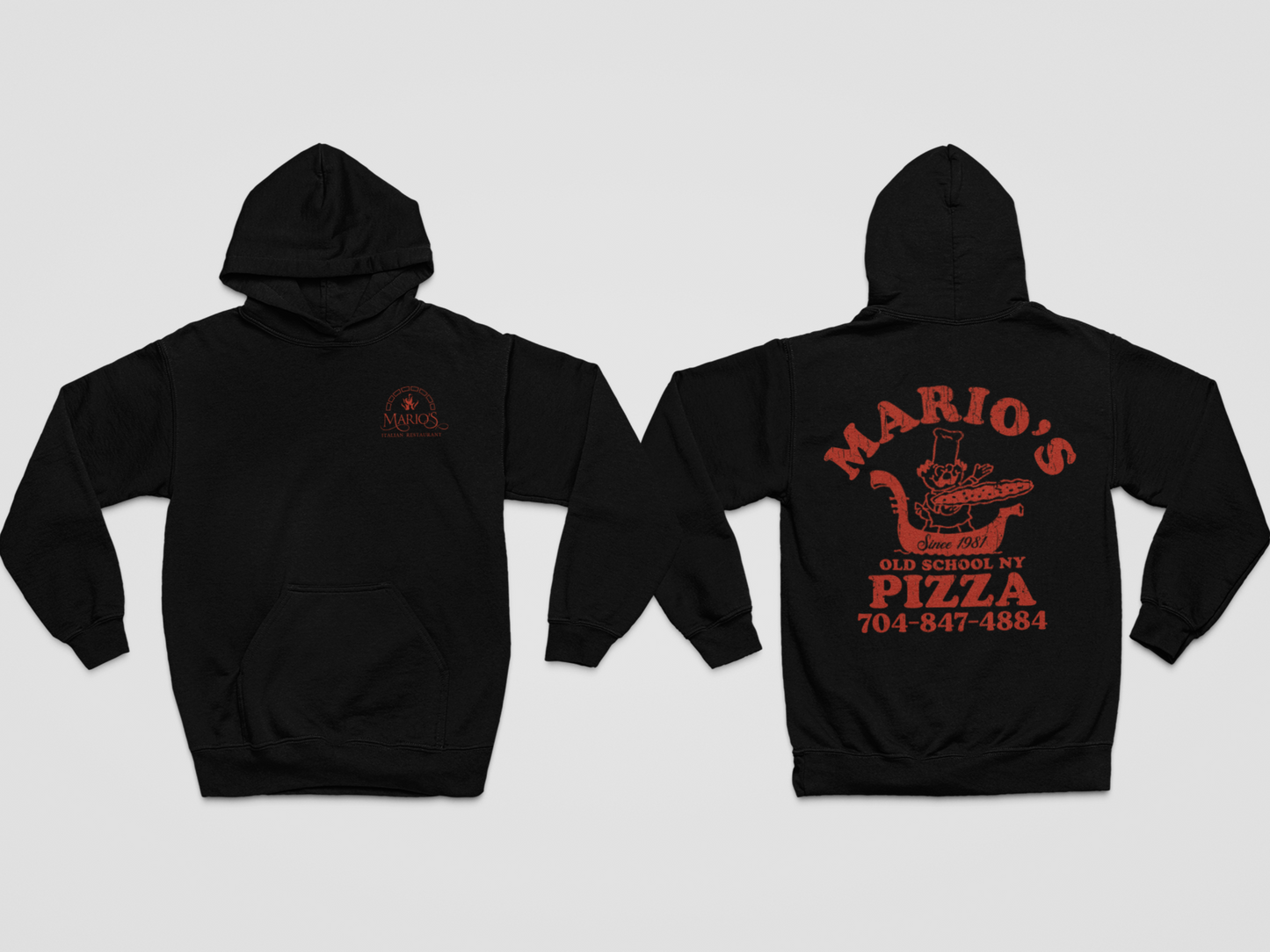 Mario's Italian Restaurant - Old School - Hoodie