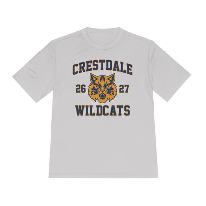 Personalized Crestdale Wildcats 26-27 Moisture-Wicking Tee - Athlete Name & Number