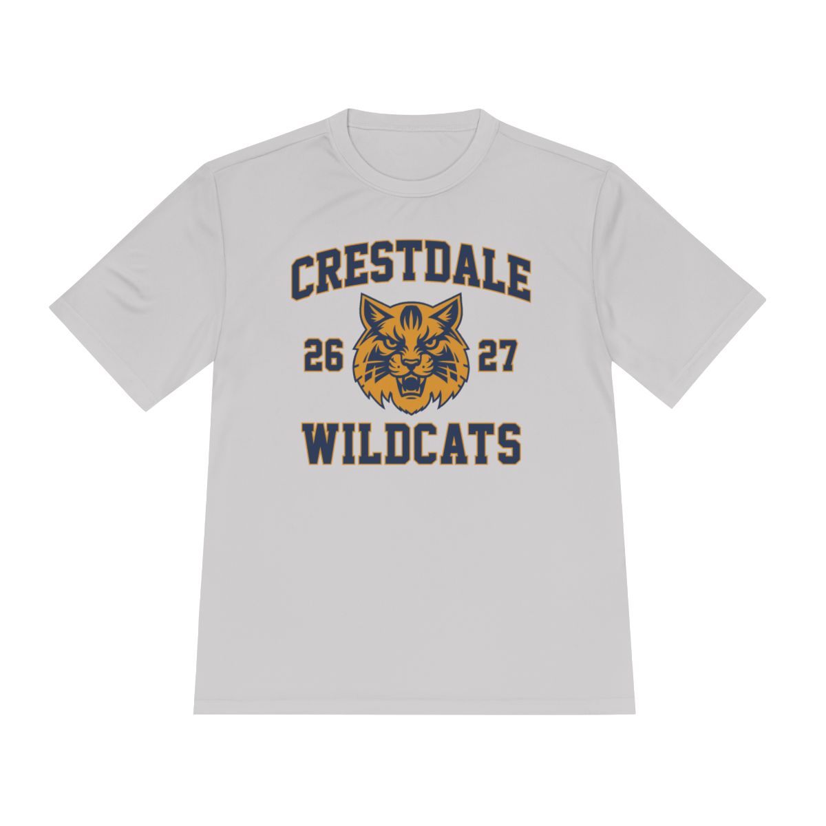 Personalized Crestdale Wildcats 26-27 Moisture-Wicking Tee - Athlete Name & Number