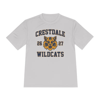 Personalized Crestdale Wildcats 26-27 Moisture-Wicking Tee - Athlete Name & Number