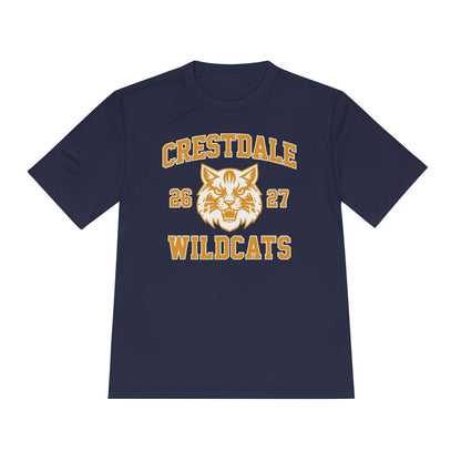 Personalized Crestdale Wildcats 26-27 Moisture-Wicking Tee - Athlete Name & Number