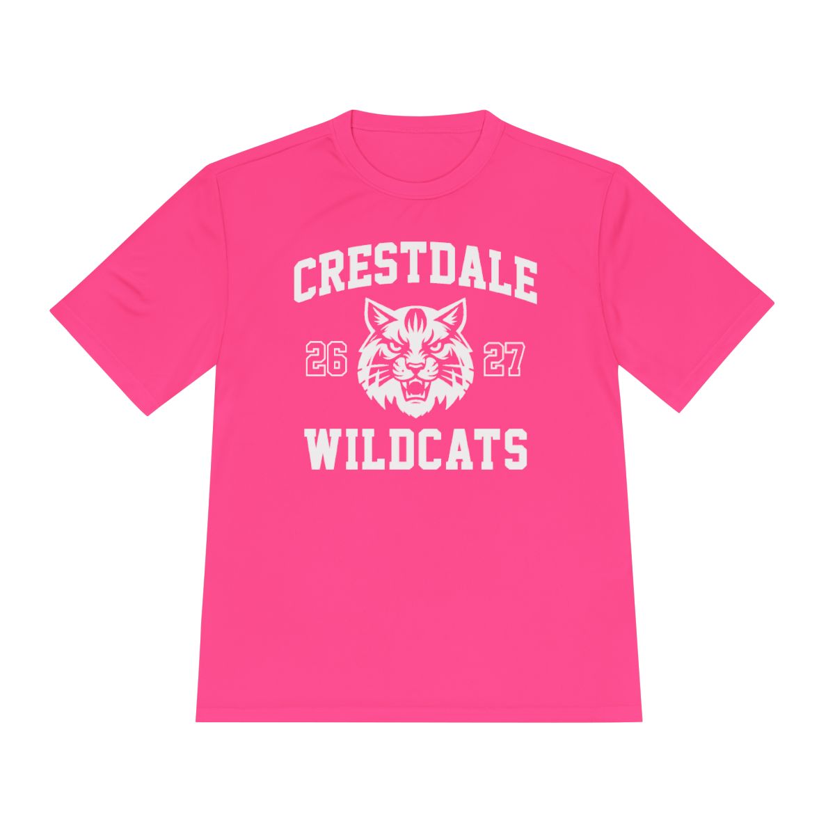 Personalized Crestdale Wildcats 26-27 Moisture-Wicking Tee - Athlete Name & Number
