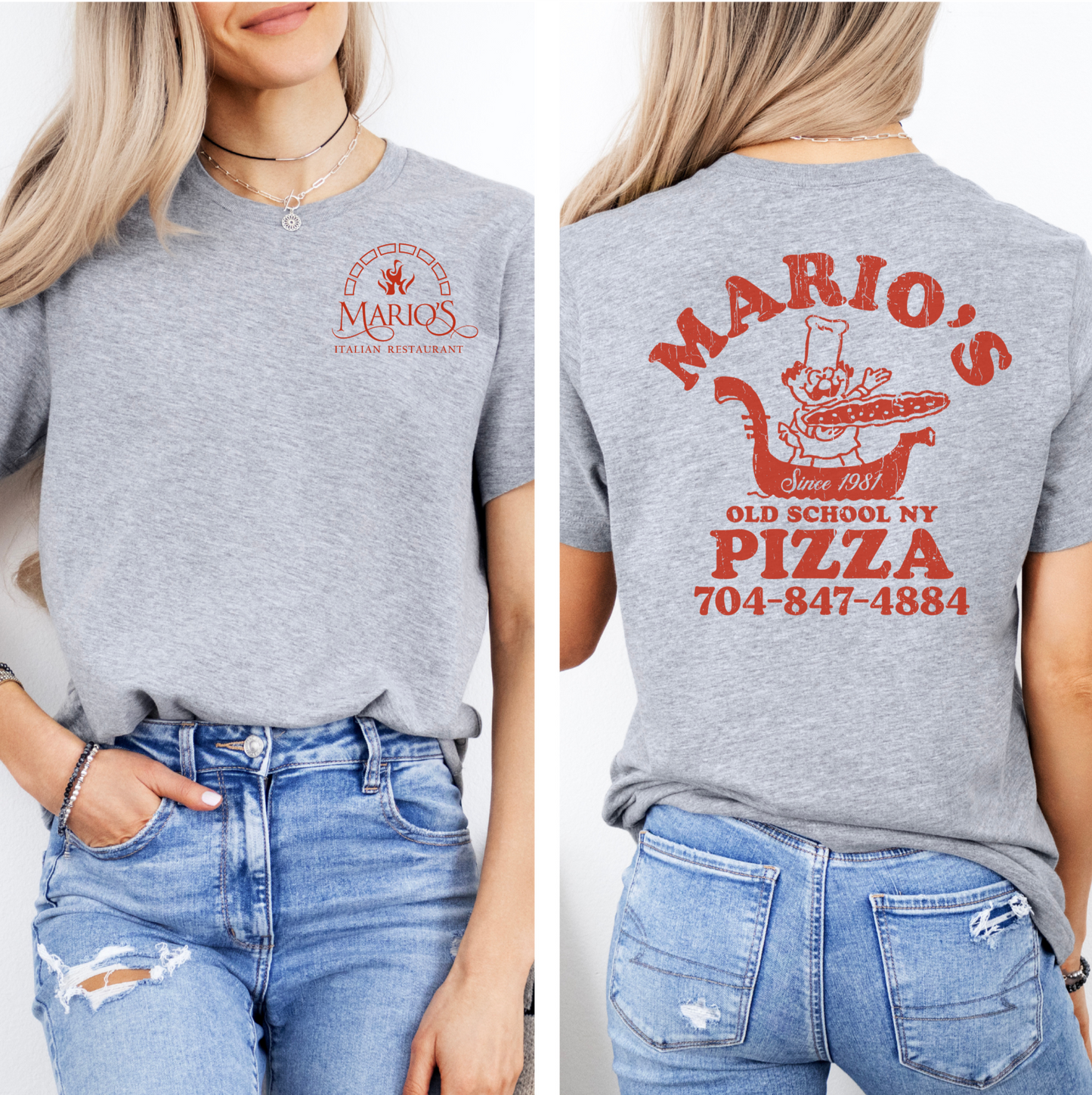 Mario's Italian Restaurant - Old School - Staff Shirt