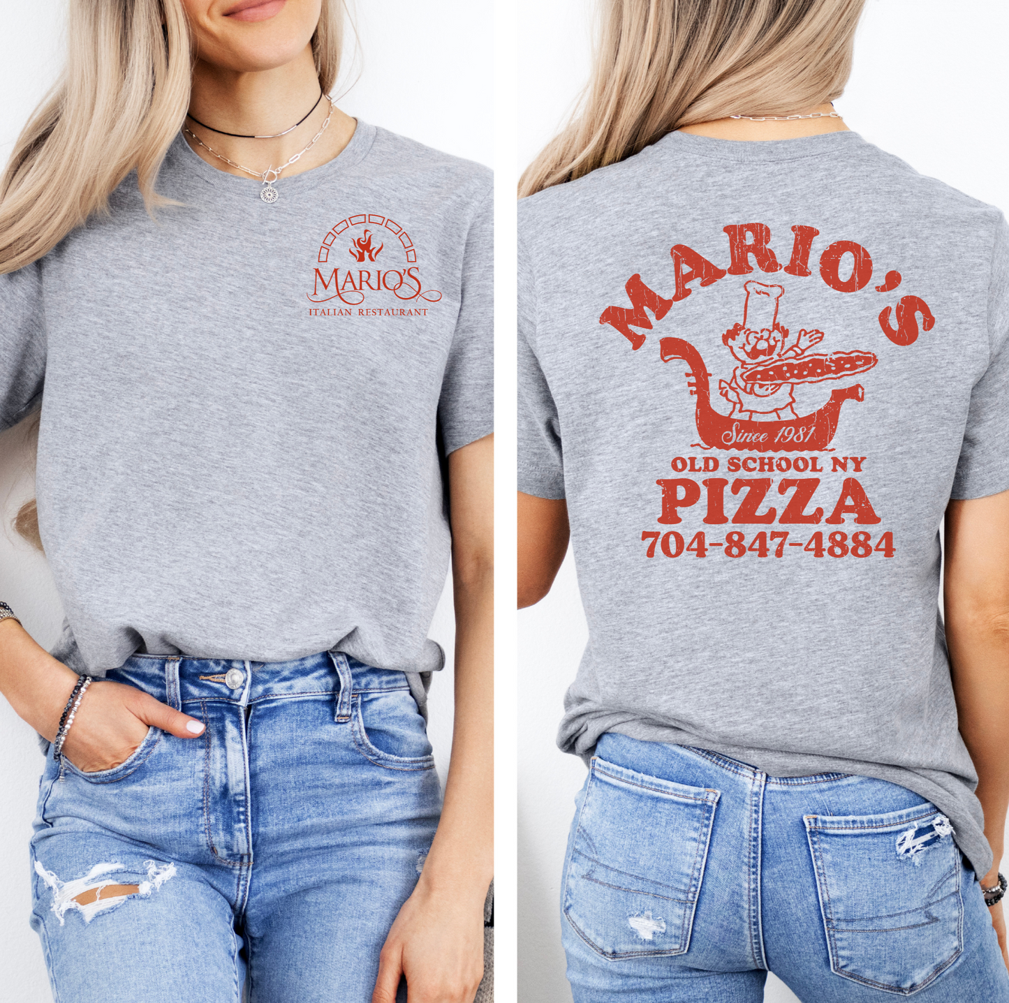 Mario's Italian Restaurant - Old School - Staff Shirt