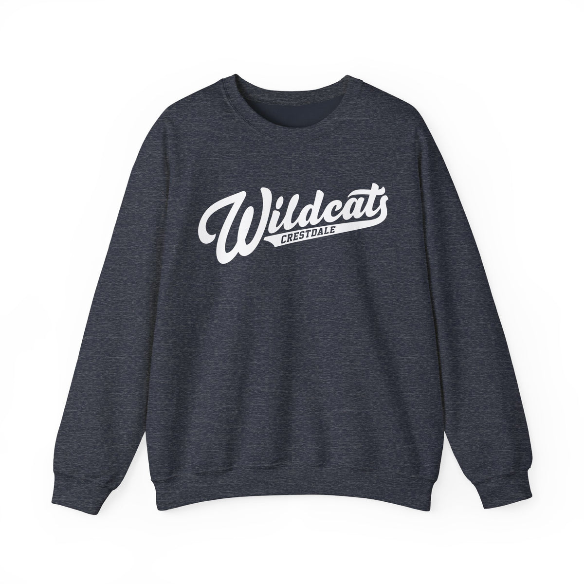 Crestdale Wildcats Vintage Script Crewneck Sweatshirt