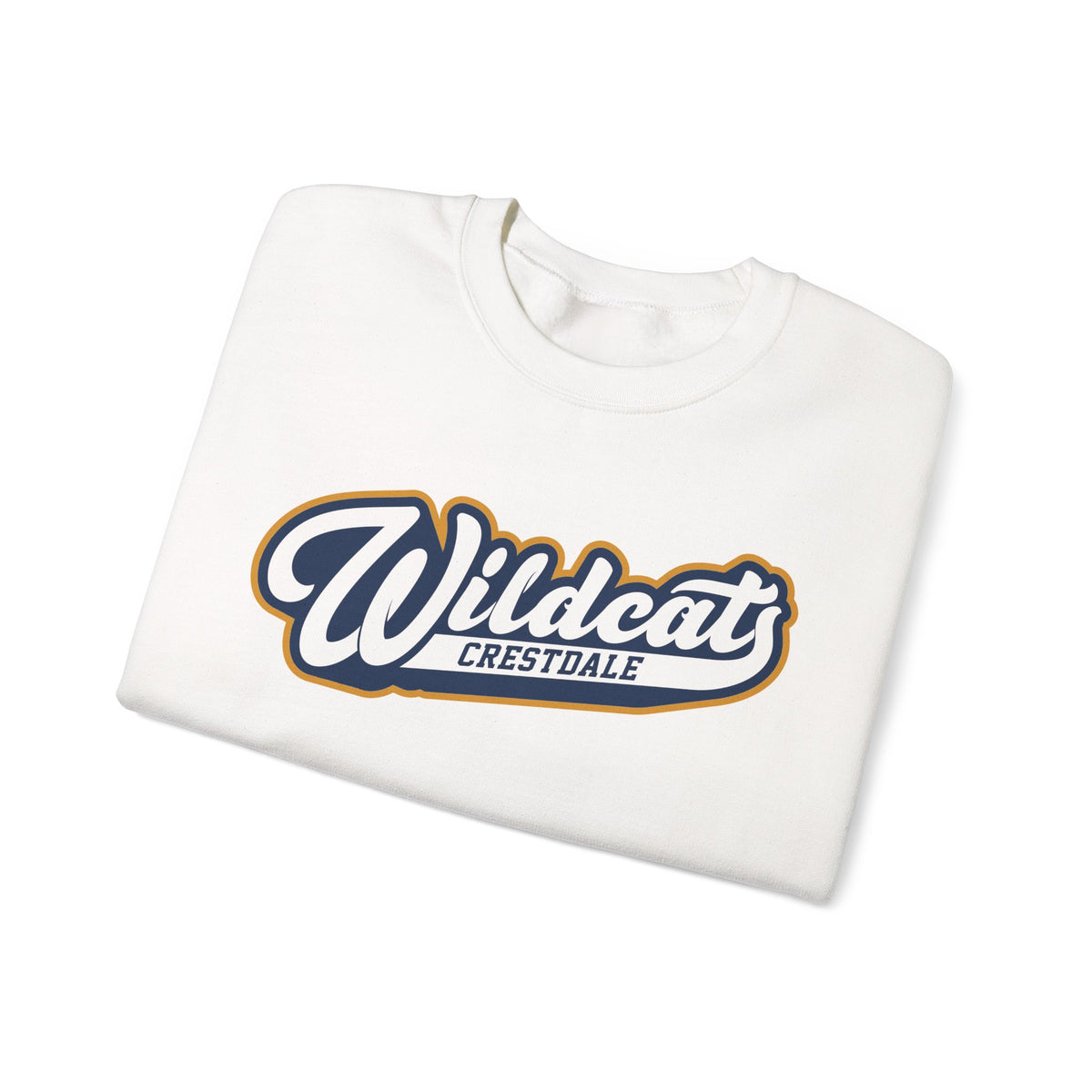 Crestdale Wildcats Vintage Script Crewneck Sweatshirt
