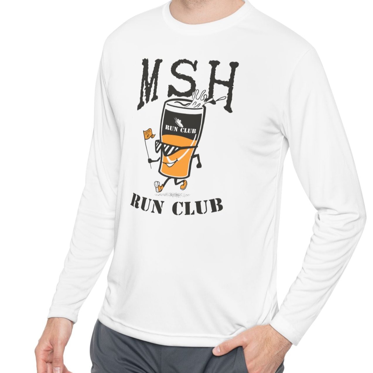 MSH Run Club Pint - Unisex Lightweight Long Sleeve Tee