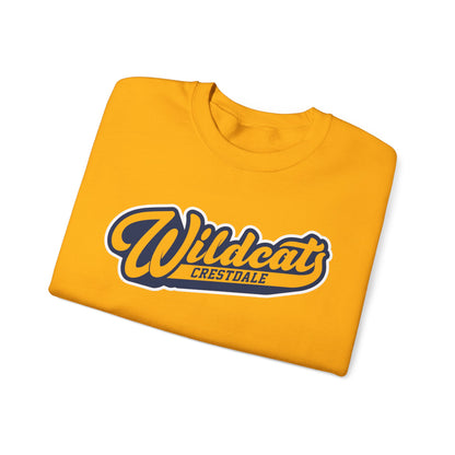 Crestdale Wildcats Vintage Script Crewneck Sweatshirt