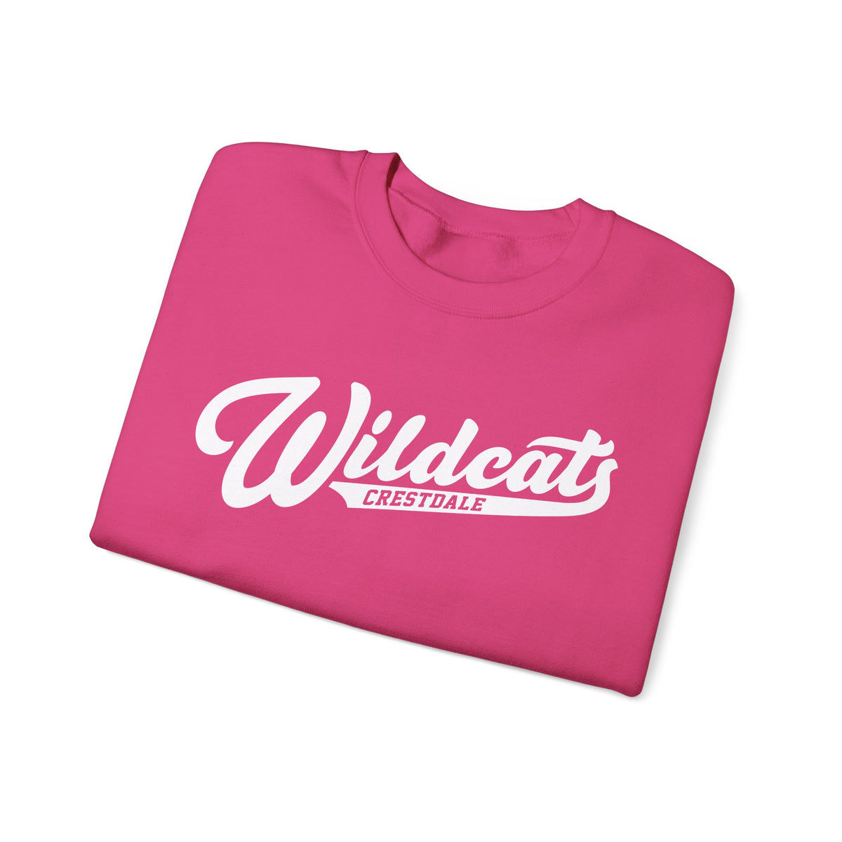 Crestdale Wildcats Vintage Script Crewneck Sweatshirt