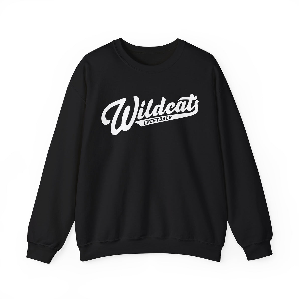 Crestdale Wildcats Vintage Script Crewneck Sweatshirt