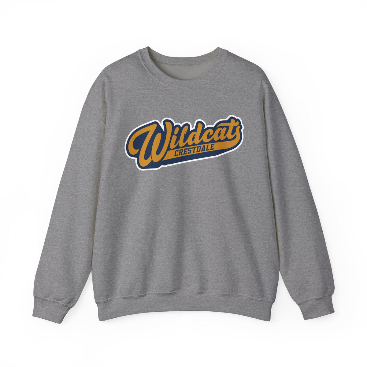 Crestdale Wildcats Vintage Script Crewneck Sweatshirt