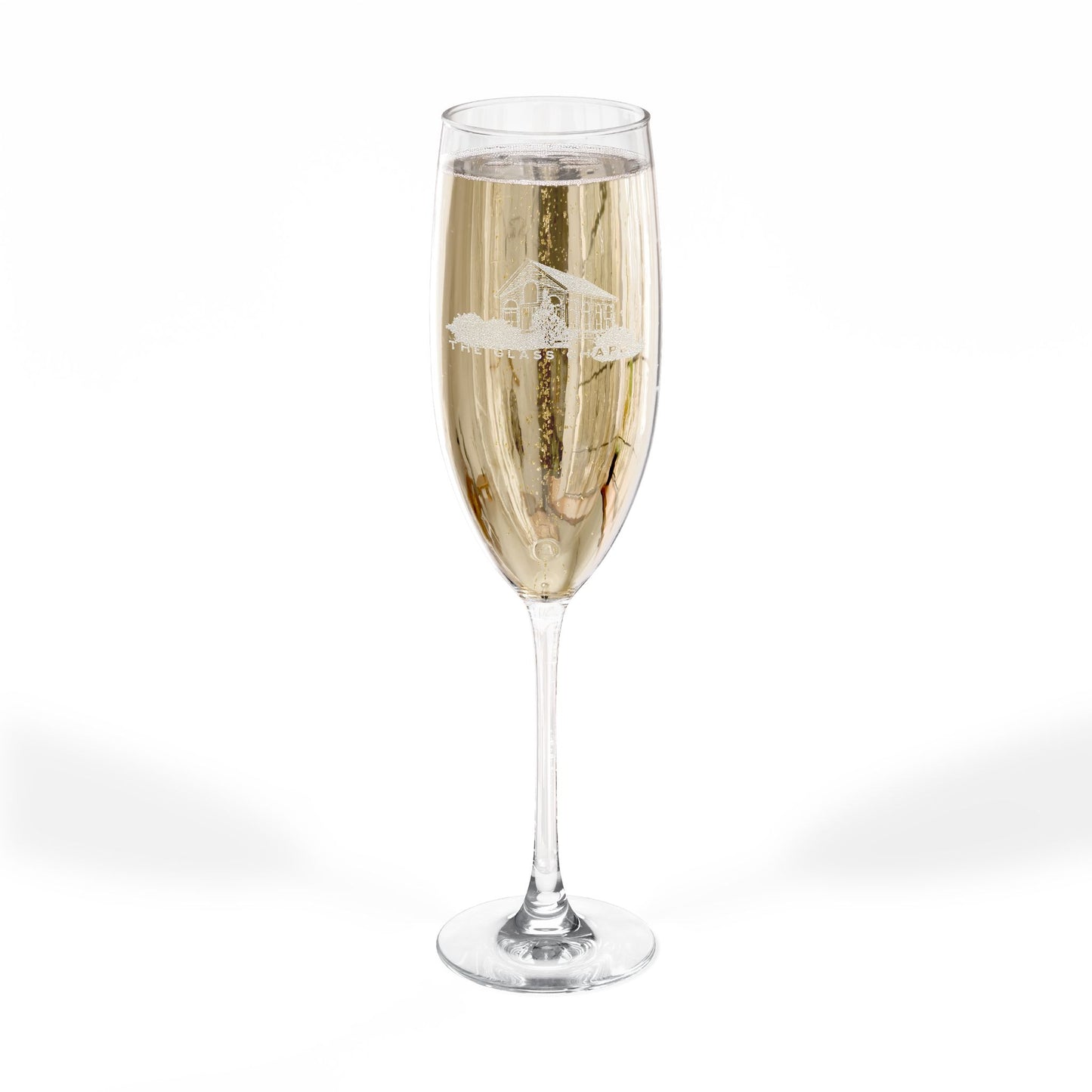 The Glass Chapel Engraved Champagne Flute