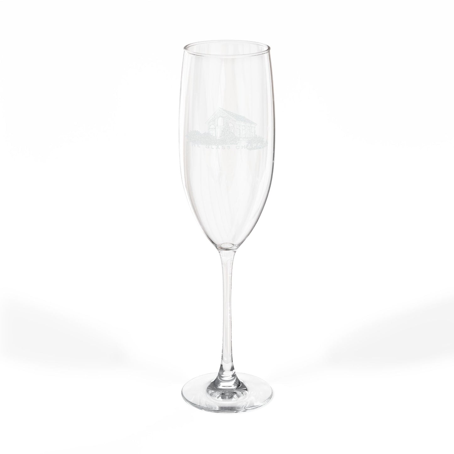 The Glass Chapel Engraved Champagne Flute