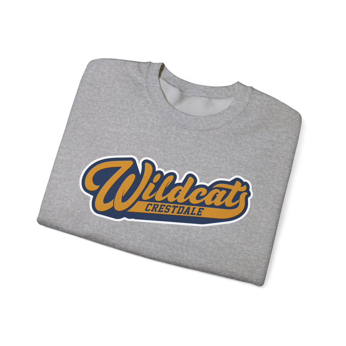 Crestdale Wildcats Vintage Script Crewneck Sweatshirt