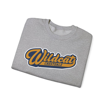 Crestdale Wildcats Vintage Script Crewneck Sweatshirt