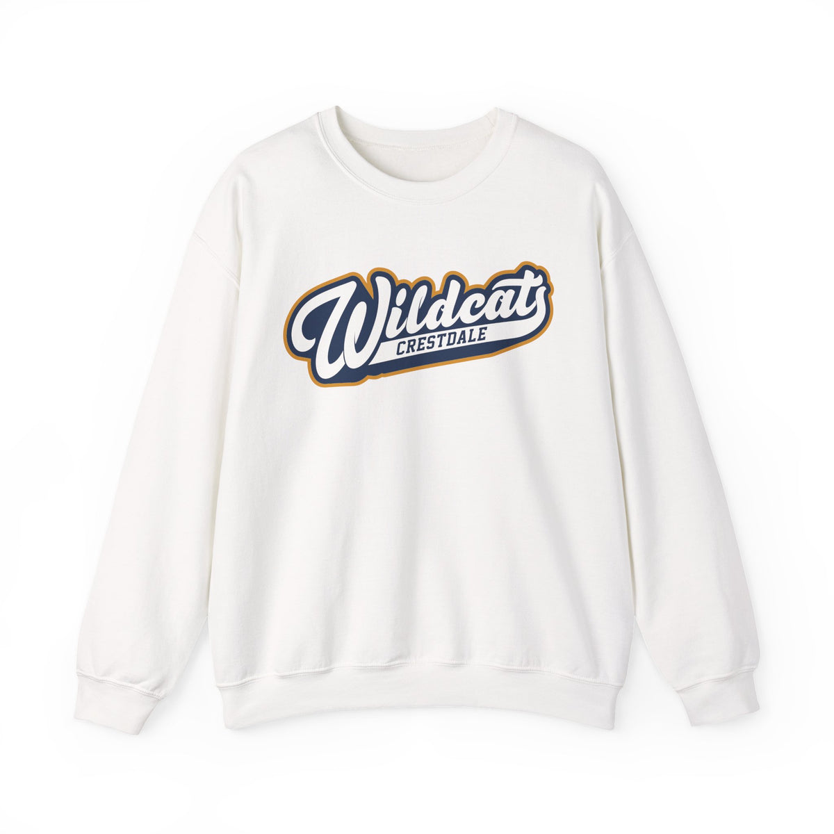 Crestdale Wildcats Vintage Script Crewneck Sweatshirt